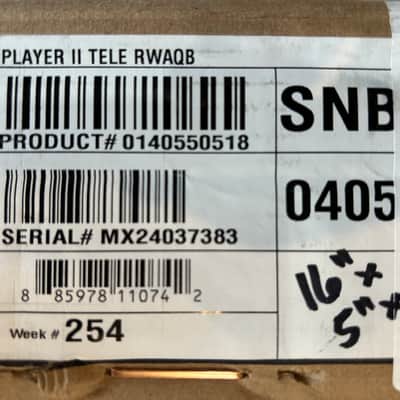 Fender Player II Telecaster 2024 RW Aquatone Blue /7lbs. 12.2oz. #MX24037383 image 9