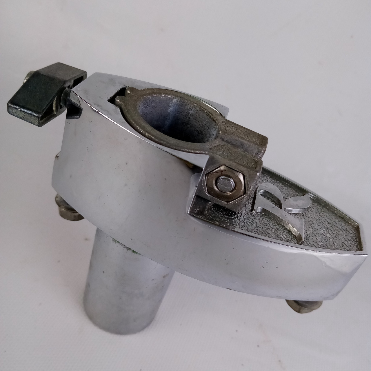 Rogers Memriloc Bass Drum Spur / Tom Arm Mount Big R Vintage USA Memri-Loc 70s* — main photograph