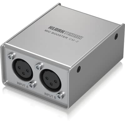 Klark Teknik MIC BOOSTER CM-2 2-Channel Dynamic Microphone Booster with High-Quality Preamp image 10
