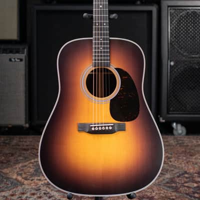 Martin D-28 Satin Dreadnought Acoustic Guitar - 1935 Sunburst with Hardshell Case image 3