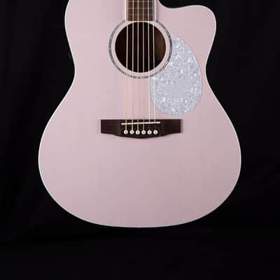 Cort JADECLASSICPPOP Jade Series Acoustic Electric Cutaway Guitar. Pastel Pink Open Pore image 2