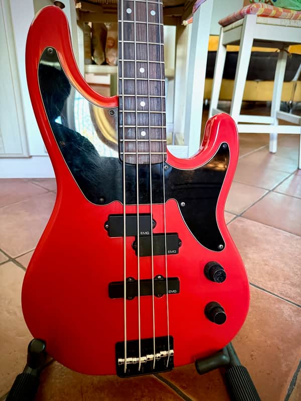 Custom Shop Telecaster Bass with USA EMG pickups 2021 - fiesta red image 1