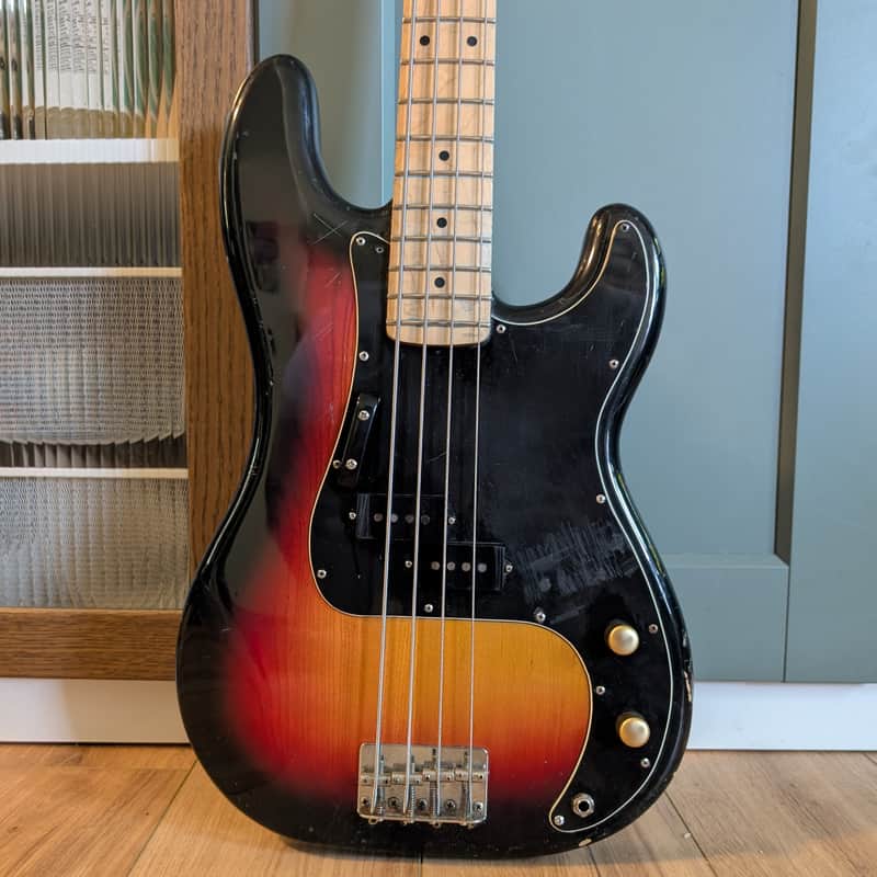 1984 Squier Precision Bass SQ Series MIJ Fujigen Japan with 1989 Fender CIJ Precision Bass neck image 1