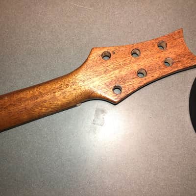 prs style  3x3 exotic wood guitar neck for luthier repair parts image 7