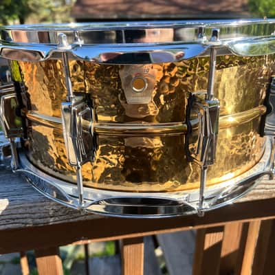 Ludwig LB556K 6.5” Hammered Bronze Super-Sensitive Snare 2000’s image 2