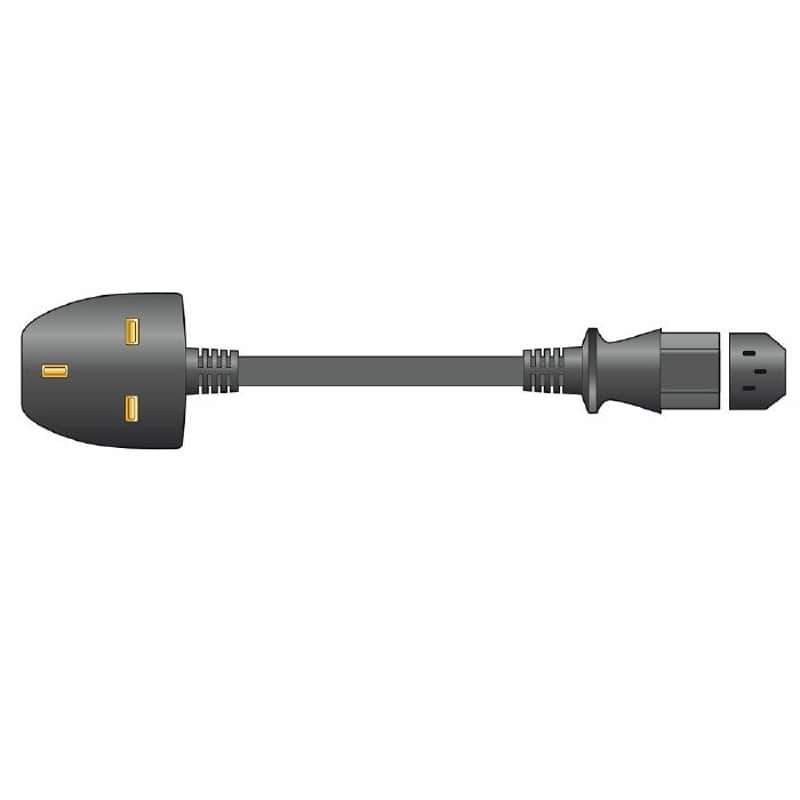 Mercury (AVSL Group) UK 3 Pin Plug To IEC C13 Female Plug 3 Co...