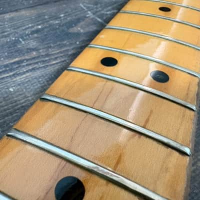 70s FERNANDES Burny Custom FST-70 Stratocaster Type Neck Made in Japan as is image 13