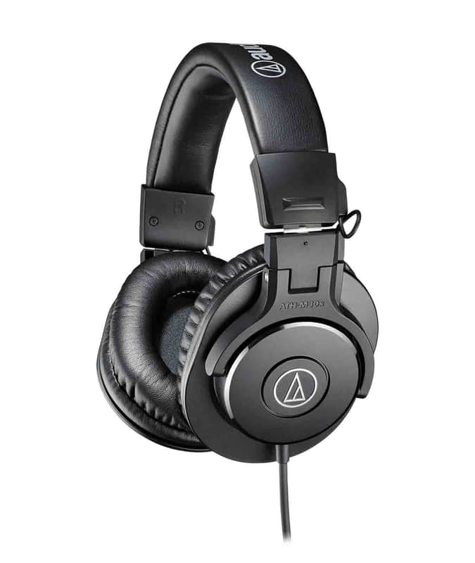 Audio Technica ATH-M30X, Professional Monitor Headphones - Black