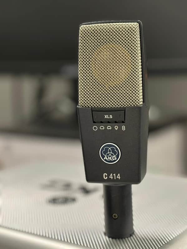 AKG C414 XLS Large Diaphragm Multipattern Condenser Microphone 2010s - Black image 1