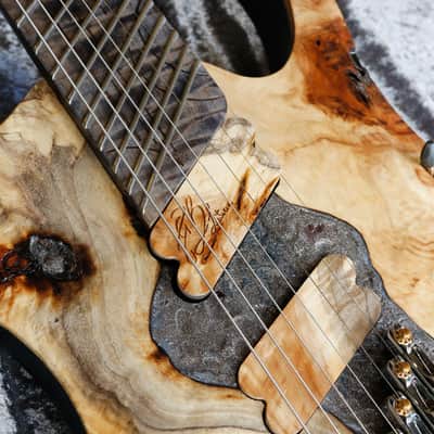 Build to Order GB Liuteria Boutique Sephitroth 7 string fanned volcano edition image 8