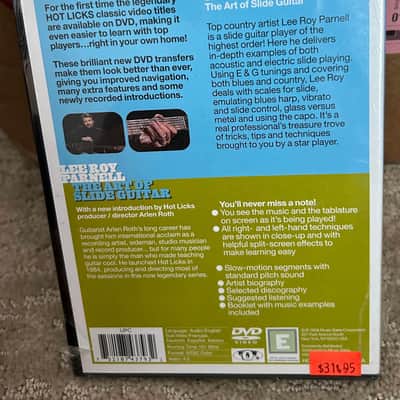 Lee Roy Parnell The Art of Slide Guitar Hot Licks Instructional Lessons Music DVD image 2