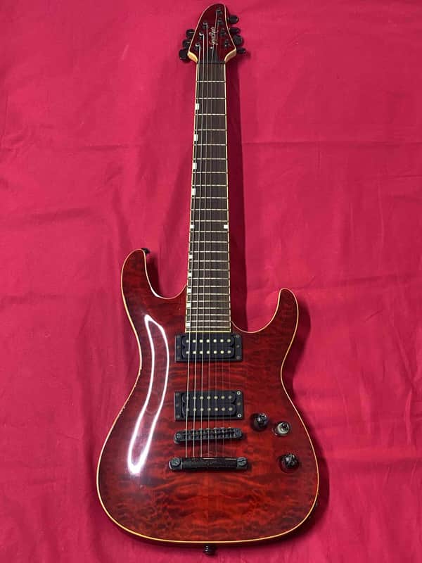 Grass Roots by ESP G-7-53HR 7-String Red 2000's Electric Guitar
