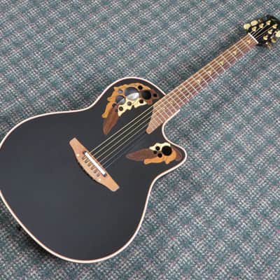 1996 Ovation USA 1868 Elite Acoustic/Electric Black! w/OHSC image 10