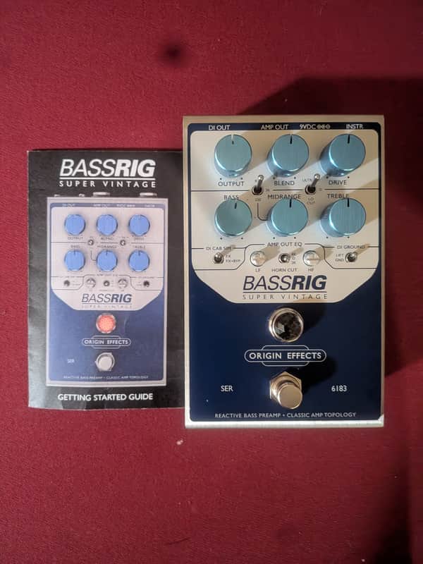 Origin Effects BASSRIG Super Vintage 2022 - Present - Blue / Silver