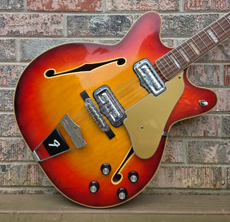 Vintage 1967 Fender Coronado XII 12-String Hollowbody Electric Guitar w/ Gig Bag!