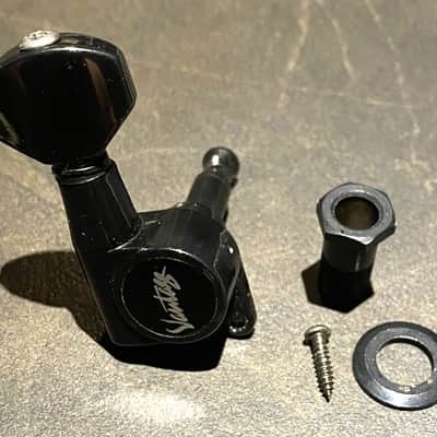 Black Samick Vantage Guitar Tuner / Machine Head Vintage 80s/90s MIK image 1