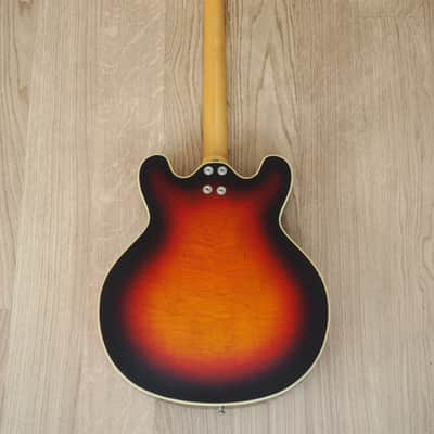 1968 Mosrite Celebrity I Vintage Hollowbody Electric Guitar w/ Case image 3