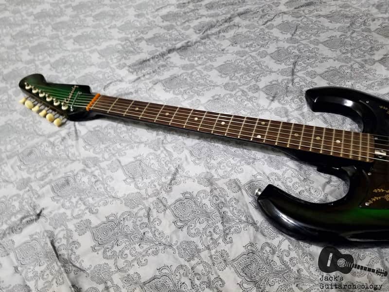 Kimberly 4 Gold Foil Pickup MIJ Electric Guitar (1960s, Greenburst