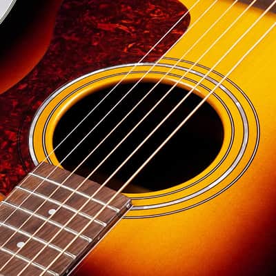 Guild D-140 Antique Burst Dreadnought Acoustic Guitar - All Solid Wood with Guild Premium Gig Bag image 6