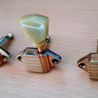 Gibson Kluson Waffleback tuners 50s/60s - Gold image 4