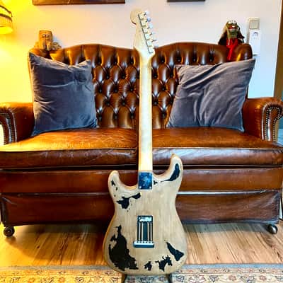 Constantin Guitars Strat Partscaster John Mayer Black1 Replica image 6