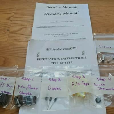 Sansui Q-55 restoration kit filter capacitor repair rebuild fix image 1
