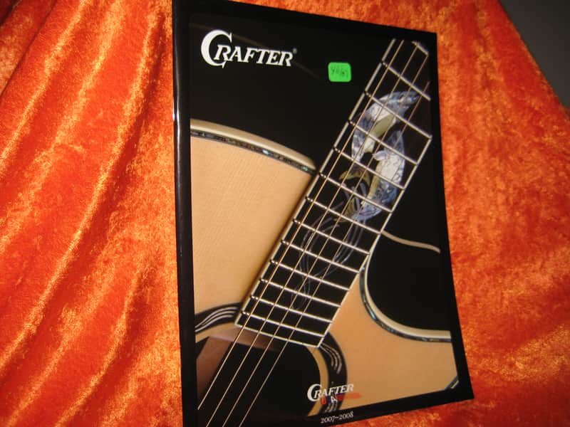 Crafter Acoustic Guitar Catalog Mint From 2007 39 Pages w/ Price List and Special Flyer image 1
