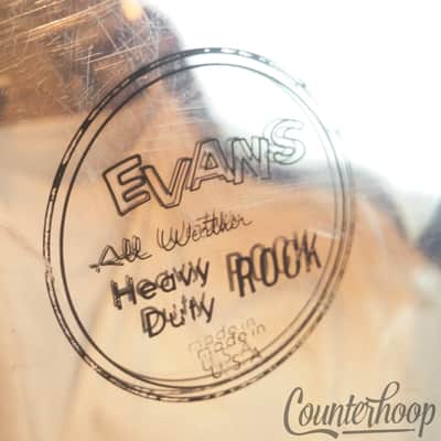 *Evans 22" All Weather Heavy Duty Rock Bass Drum Head USA Mirror Dot Batter* image 2