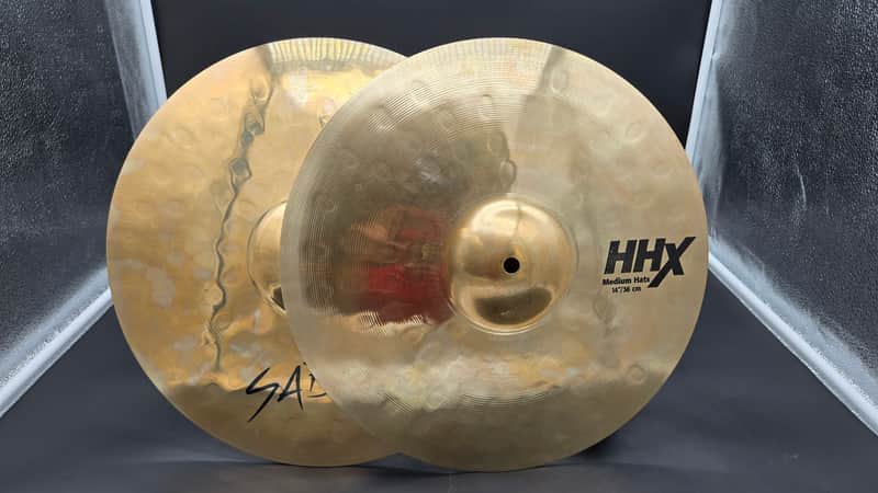 Sabian 15" HHX Medium Hi-Hat Cymbals (Pair) 2001 - Present - Brilliant image 1