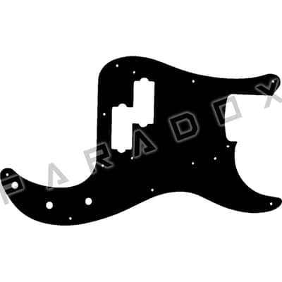 Custom Pickguard For 2000 - 2024 Made in America Fender 1963 Fender Custom Shop Precision Bass Journeyman Relic - Black Acrylic .125" image 1