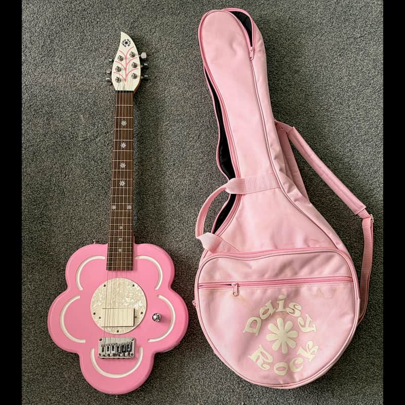 Schecter Daisy Rock Pink Flower Electric Guitar w/Original Gig Bag image 1