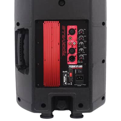 (2) Rockville RPG10 10" Powered 600W DJ PA Speakers+(2) Subs+Stands+Cables+Bag image 4