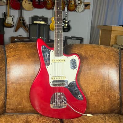 Fender Jaguar 1966 - Candy Apple Red -100% Original - OHSC image 1