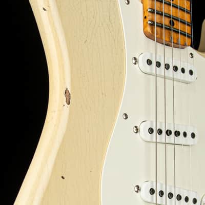 Fender Custom Shop 50s Strat Relic/Closet Classic Hardware - Super Faded Aged Olympic White #80049 image 10