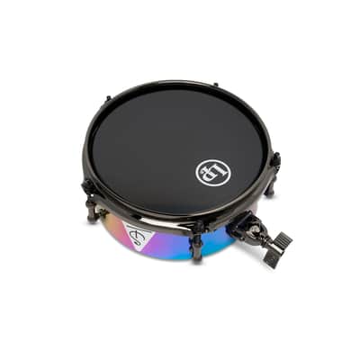 LP Tony Succar Micro Snare, Rainbow w/ Black Nickel HW, 8in image 2