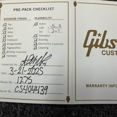 Gibson Custom Shop EDS-1275  2025 - White image 16