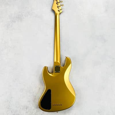 Pensa J-534 Ziricote Top Chambered 5-String Bass 2023 - Natural / Aztec Gold image 12
