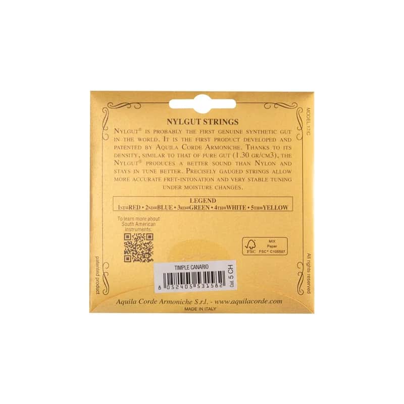 Aquila 5CH Nylgut Timple Canario Set image 1