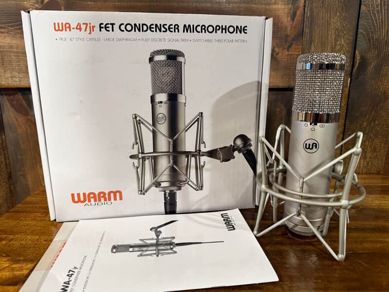Warm Audio WA-47jr Large Diaphragm Multipattern FET Condenser Microphone 2018 - Present - Nickel image 1