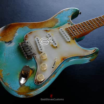 Peavey Predator Daphne Blue Made in USA Aged Heavy Relic image 11