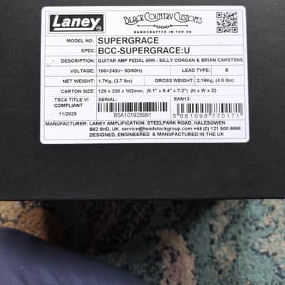 Laney Supergrace Loudpedal Billy Corgan Sig 60W Guitar Amp Pedal image 12