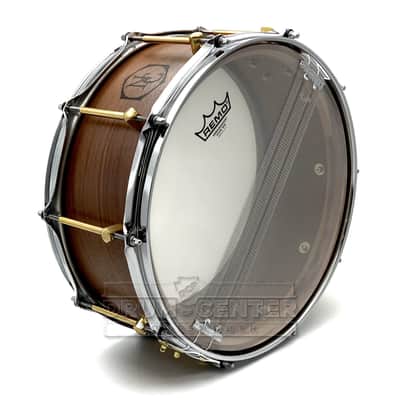 Noble & Cooley Solid Shell Classic Walnut Snare Drum 14x6 Natural Oil image 4