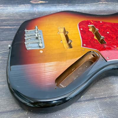 1993-94 Fender Japan JB62 Jazz Bass Body 3TS Sunburst Made in Japan image 2