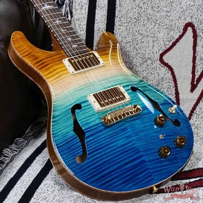 PRS Wild West Guitars 25th Anniversary Limited Run Wood Library Artist Package Hollowbody II Piezo Beach Fade (Private Stock Color) 5.55 LBS (US Only / No International Shipping) image 8