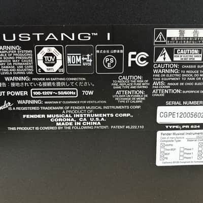 Fender Mustang I Combo Modeling Amp image 5
