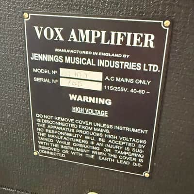 JMI Vox AC-100 guitar/ bass amplifier c 1965 Grey panel original vintage uk England Beatles image 7