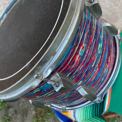 Ludwig No. 944 Classic 9x13" Rack Tom with Keystone Badge 1968 - Psychedelic Red image 16