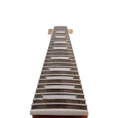 Reverse Headstock Mahogany Neck with Rosewood Fingerboard, Block Inlays, Unfinished image 4