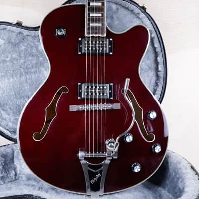 Epiphone Swingster Hollow Body 2011 Wine Red Bigsby w/ Hard Case image 1