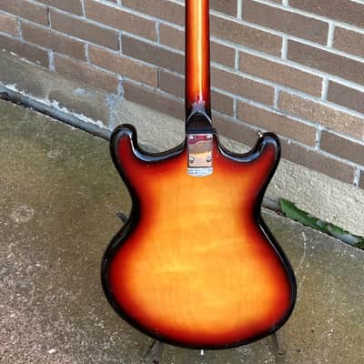 1968  Teisco V2 Sunburst . Very cool MIJ guitar Mezurashi (rare) image 6